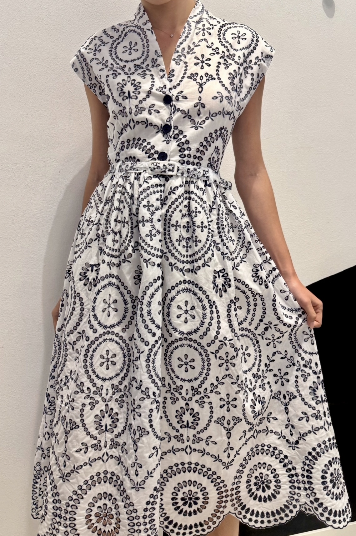 VESTIDO CAMISERO BORDADO